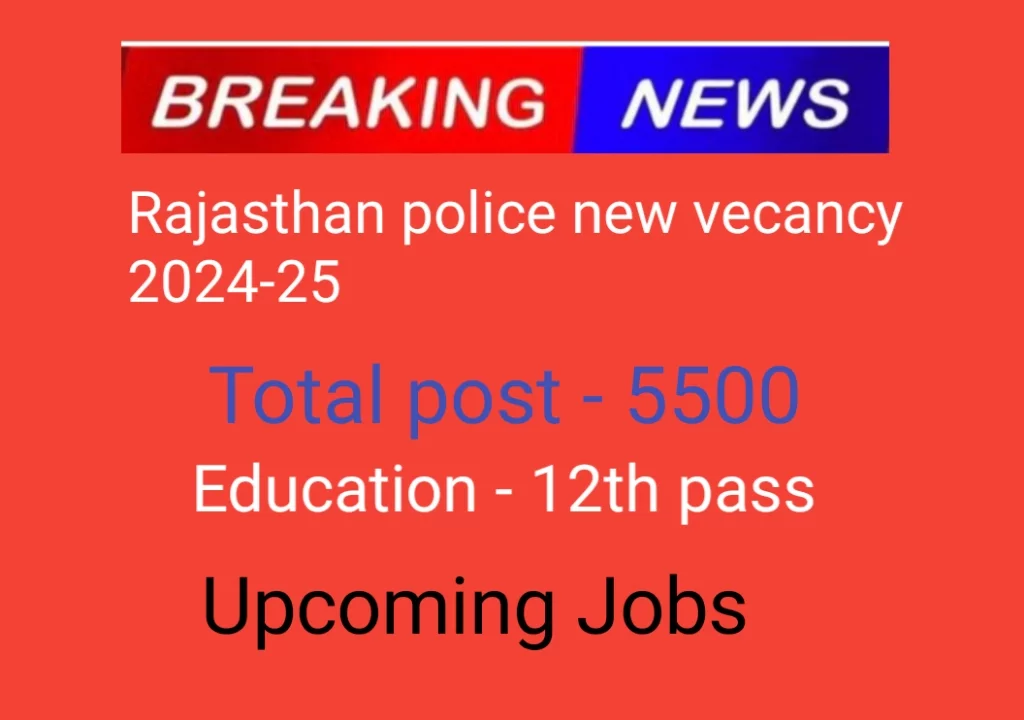 Rajasthan Police New Vacancy 2025