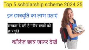 Top 5 scholarship scheme 2024 25