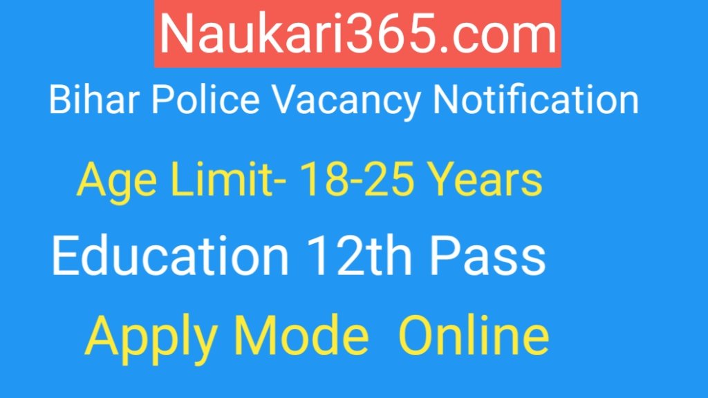 bihar police vacancy 2024 in hindi