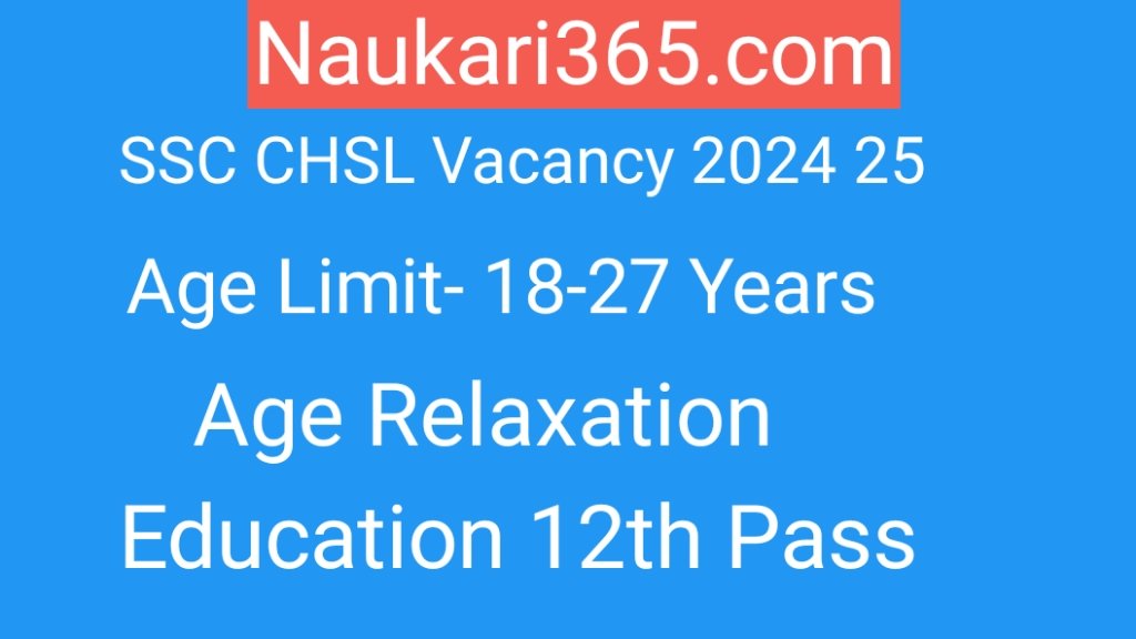 SSC CHSL Vacancy 2025 Notification