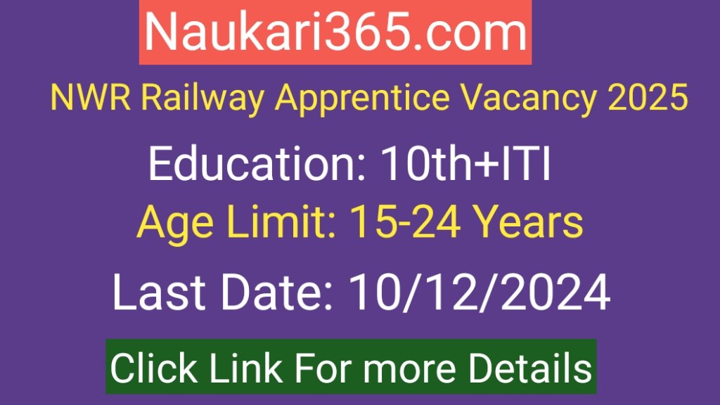 Railway Apprentice Vacancy 2025