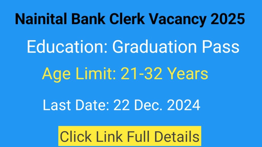 Nainital Bank Clerk Vacancy 2025