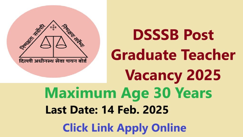 Delhi PGT Teacher Vacancy 2025 Apply Online