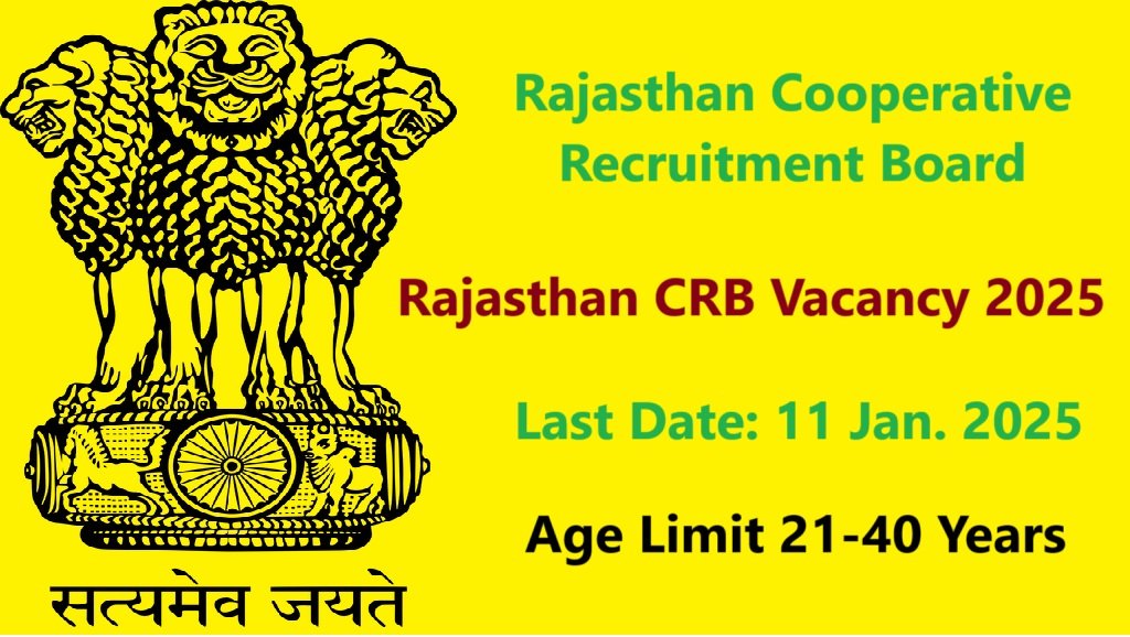 Rajasthan CRB Vacancy 2025 Apply Online