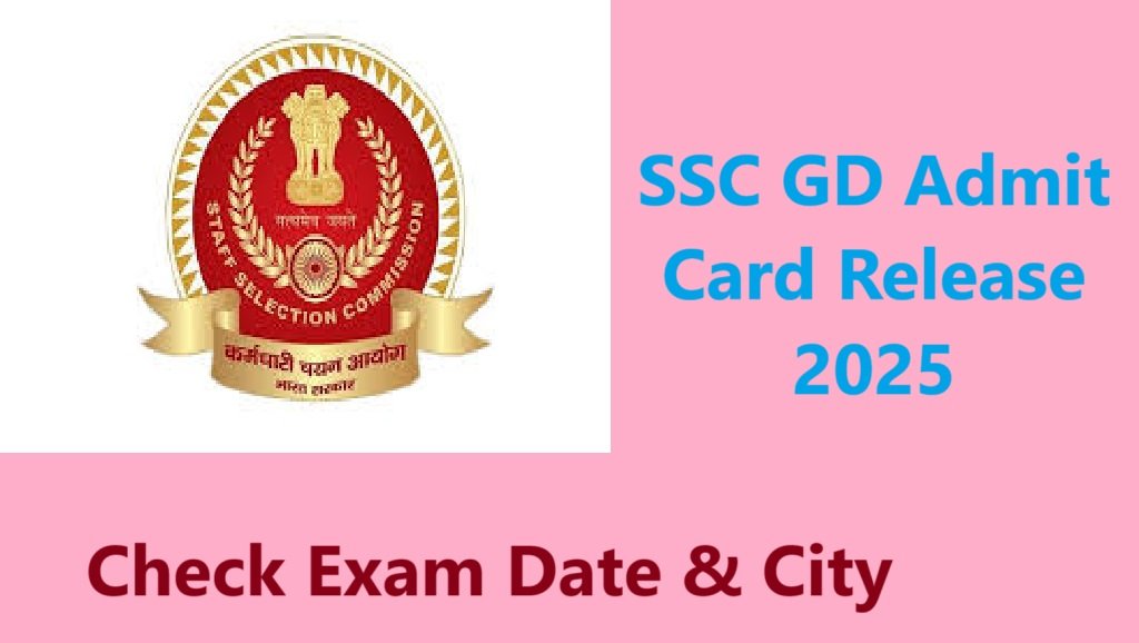 SSC GD Admit Card Release 2025 Download