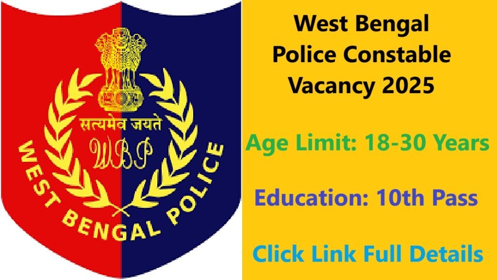 WB Police Constable Vacancy 2025 Apply Online