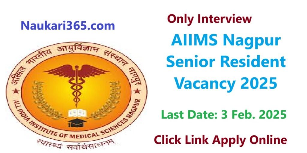 AIIMS Nagpur Senior Resident Vacancy 2025