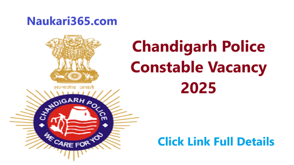 Chandigarh Police Constable Vacancy 2025