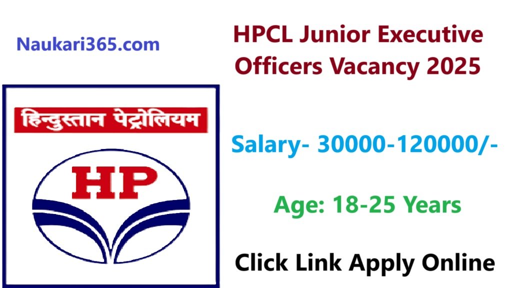 HPCL Junior Executive Officers Vacancy 2025