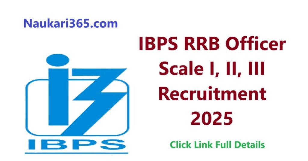 IBPS RRB Officer Scale Vacancy 2025 Apply Online