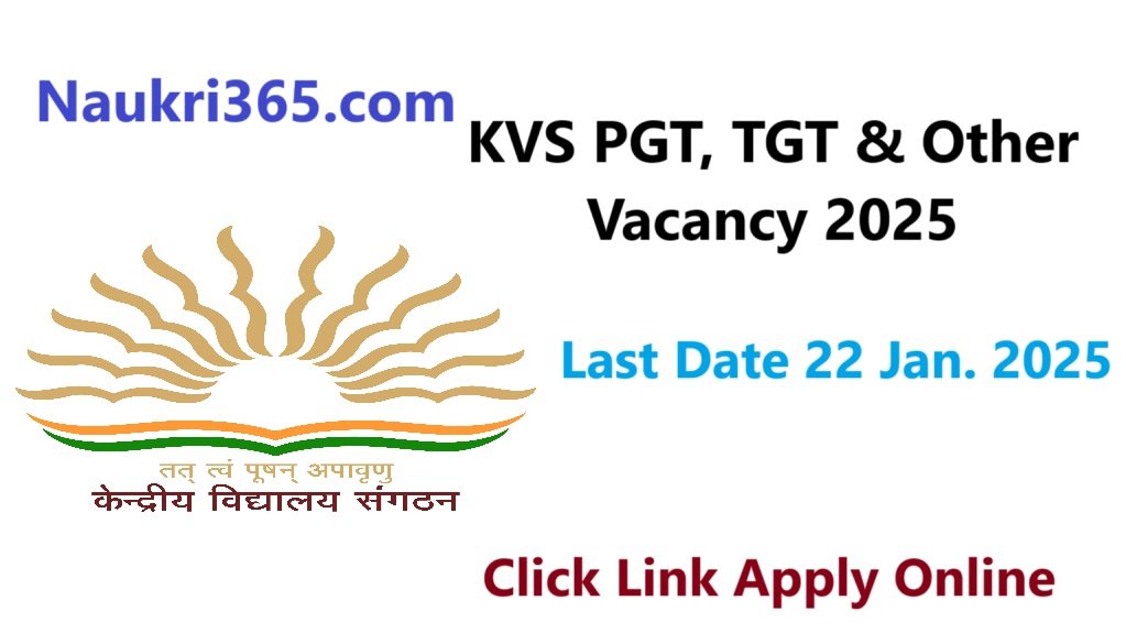 KVS PGT TGT Teacher Vacancy 2025 Apply Online