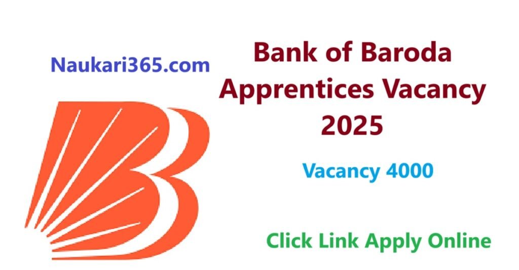 Bank of Baroda Apprentices Vacancy 2025