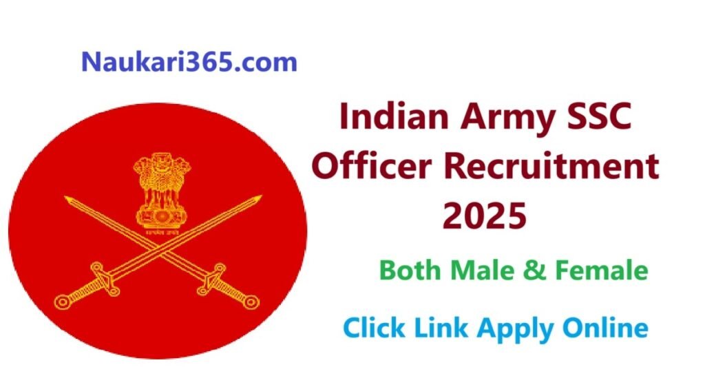 Indian Army SSC Officer Vacancy 2025 Apply Online