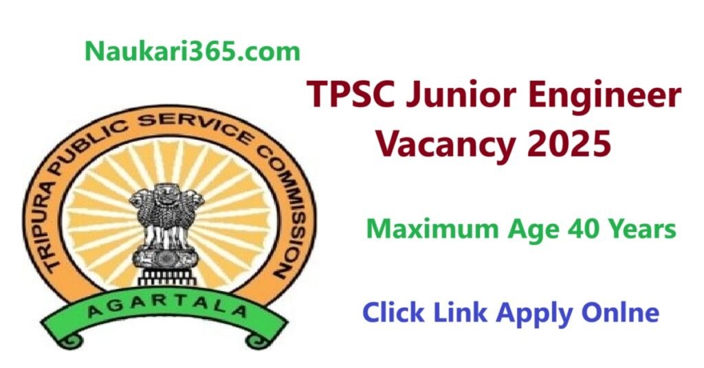 TPSC Junior Engineer Vacancy 2025 apply Online