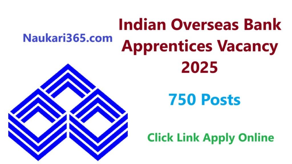 Indian Overseas Bank Apprentices Vacancy 2025