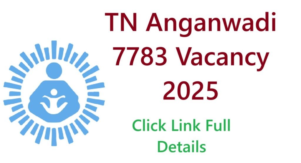 TN Anganwadi 7783 Vacancy 2025