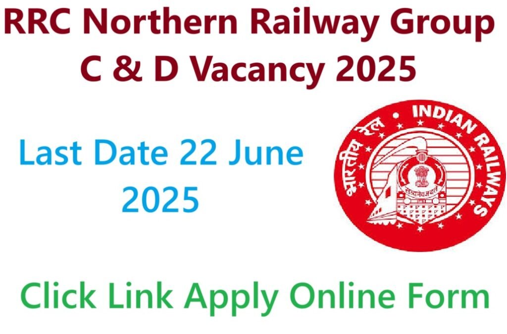 RRC Northern Railway Group C, D Vacancy 2025