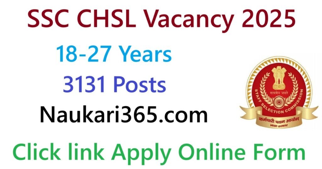 SSC CHSL Vacancy 2025 Notification