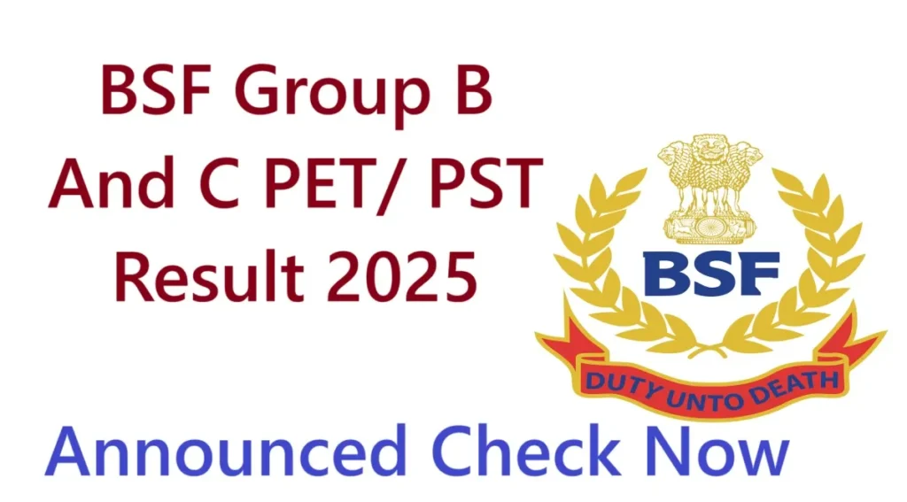 BSF Group B And C Result 2025