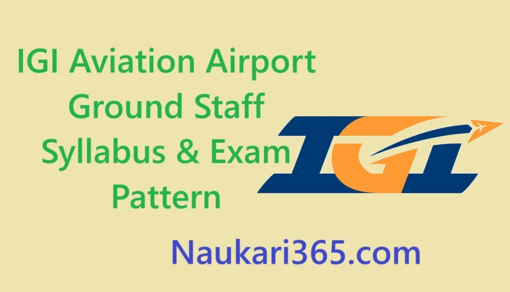 IGI Aviation Airport Ground Staff Syllabus & Exam Pattern