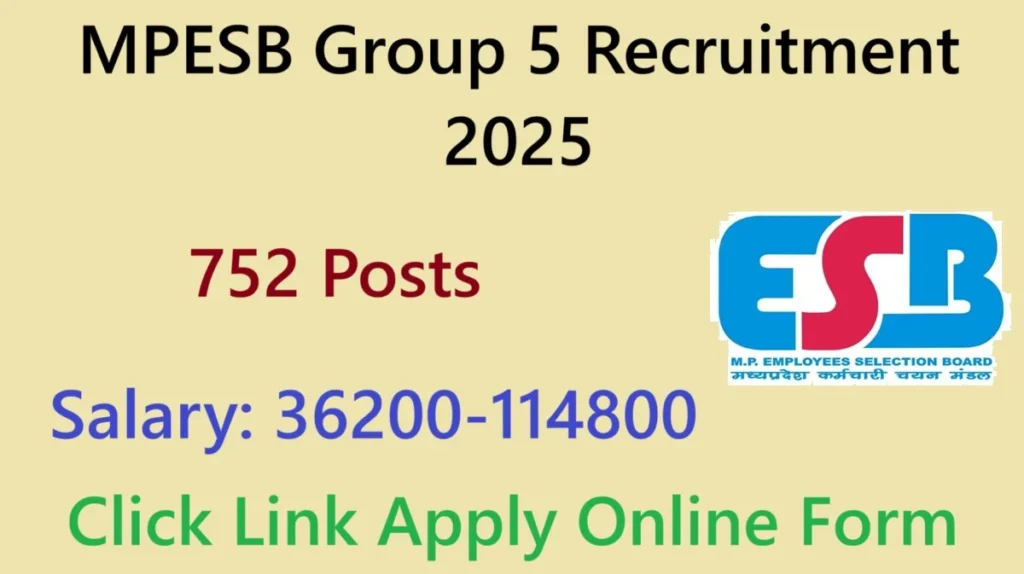 MPESB Group 5 Recruitment 2025
