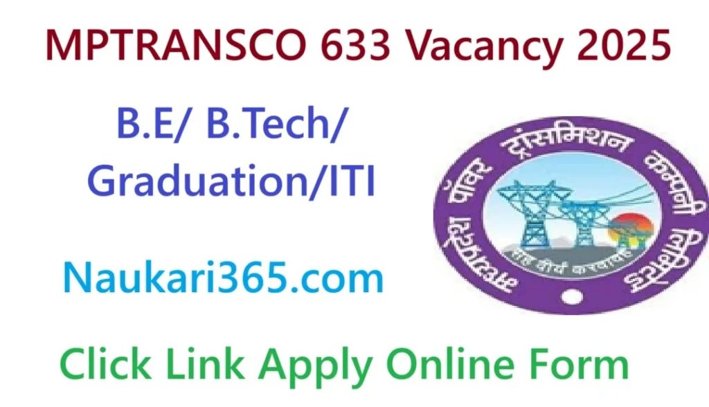 MPTRANSCO 633 Vacancy 2025